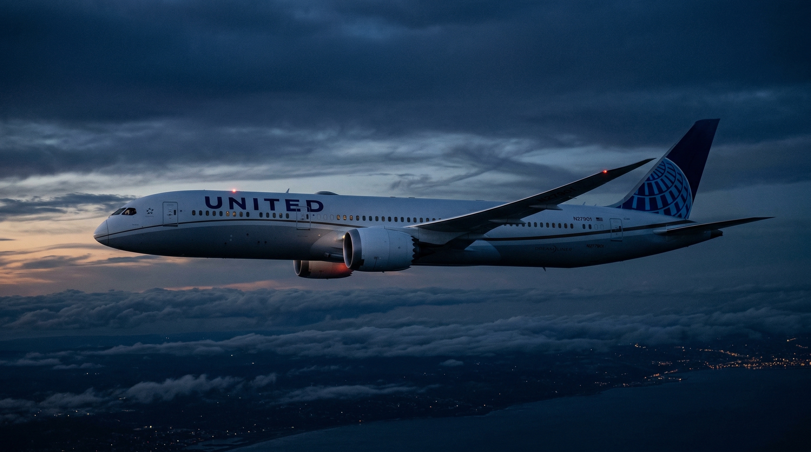 Boeing 787 Dreamliner passenger aircraft in flight